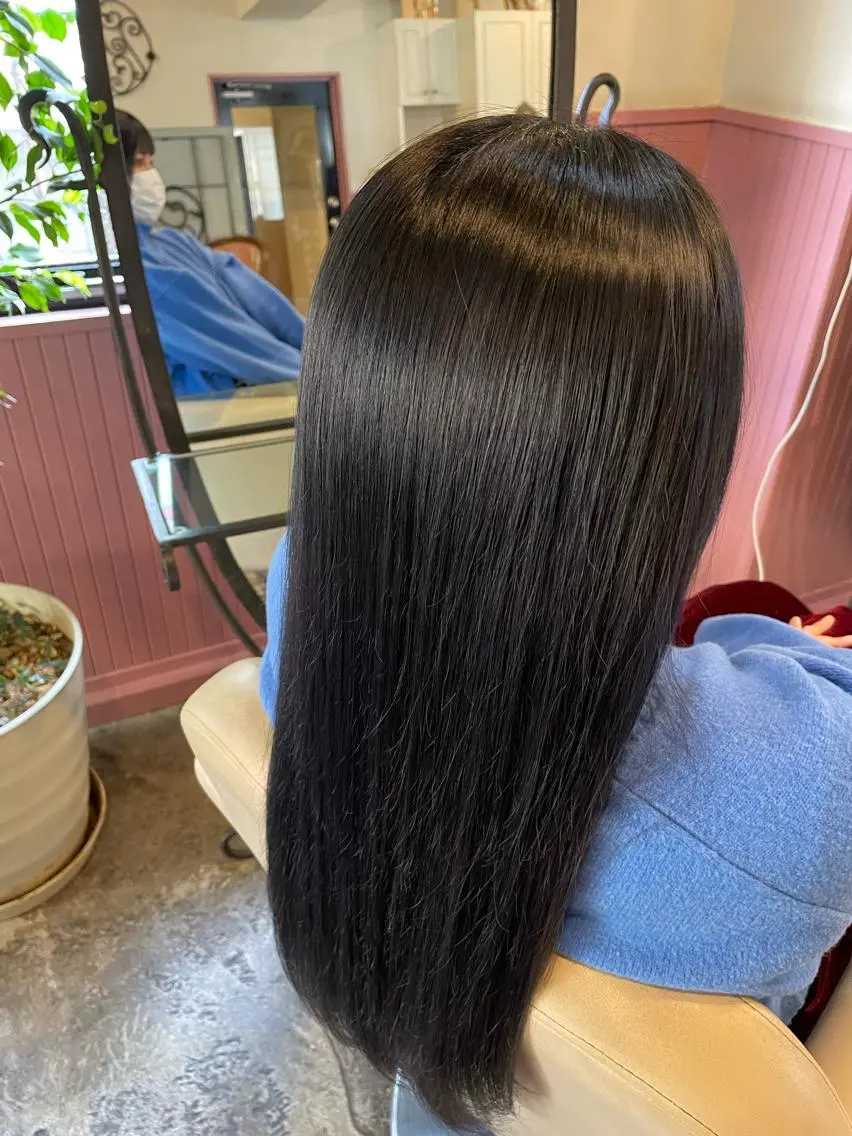 ロング カラー パーマ ヘアアレンジ メンズ ヘアカラー トリートメント ヘアセット 表参道Lise おおいしおりのヘアスタイル