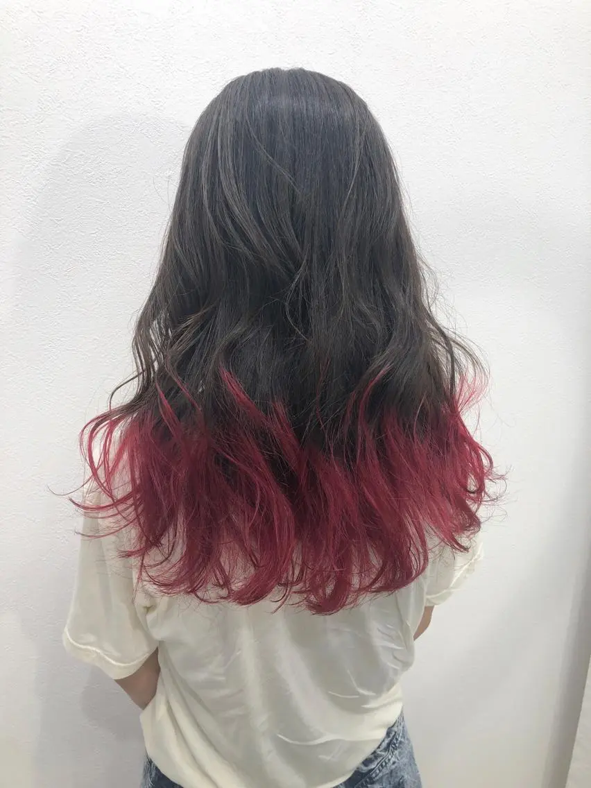 ロング カット ヘアカラー AKANE 【zina新宿】のヘアスタイル
