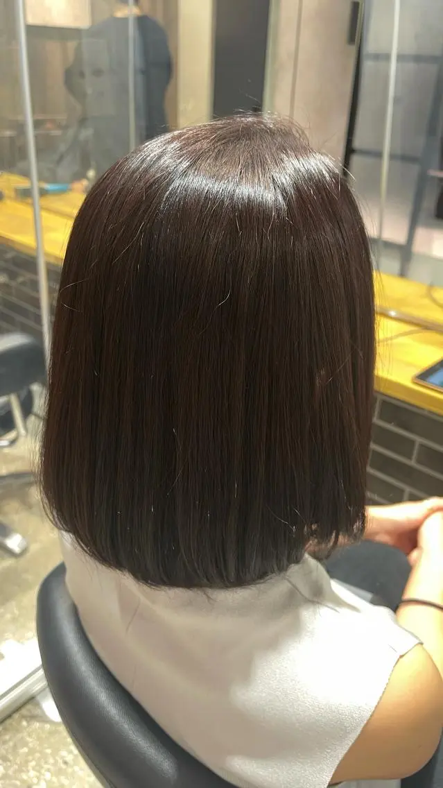 ミディアム カラー バイオレットカラー WISTERIA P LUS1 ikumiのヘアスタイル