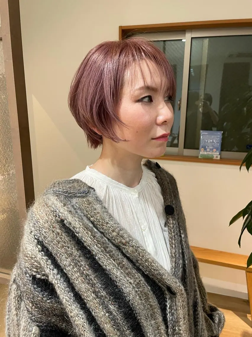 ショート トリートメント 稲荷 友美のヘアスタイル
