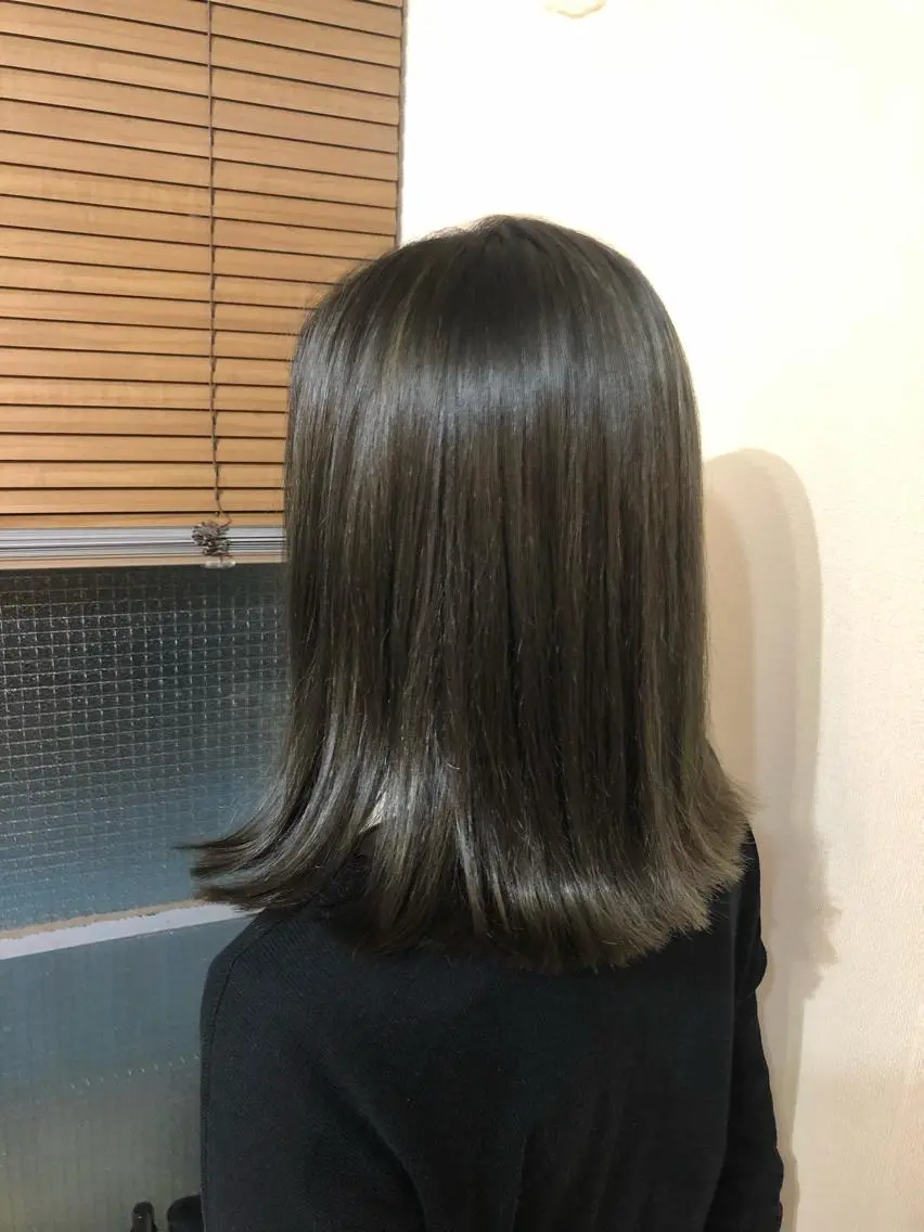 ミディアム ヘアカラー トリートメント 縮毛矯正の達人 ☆　松本のヘアスタイル