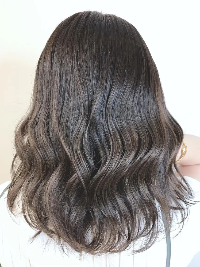 セミロング カラー ベージュカラー 上條 航平のヘアスタイル