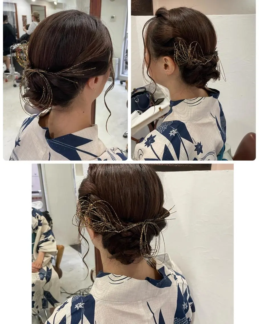 ヘアアレンジ 浴衣 着付け HempBeauty 浅野アサミのヘアスタイル