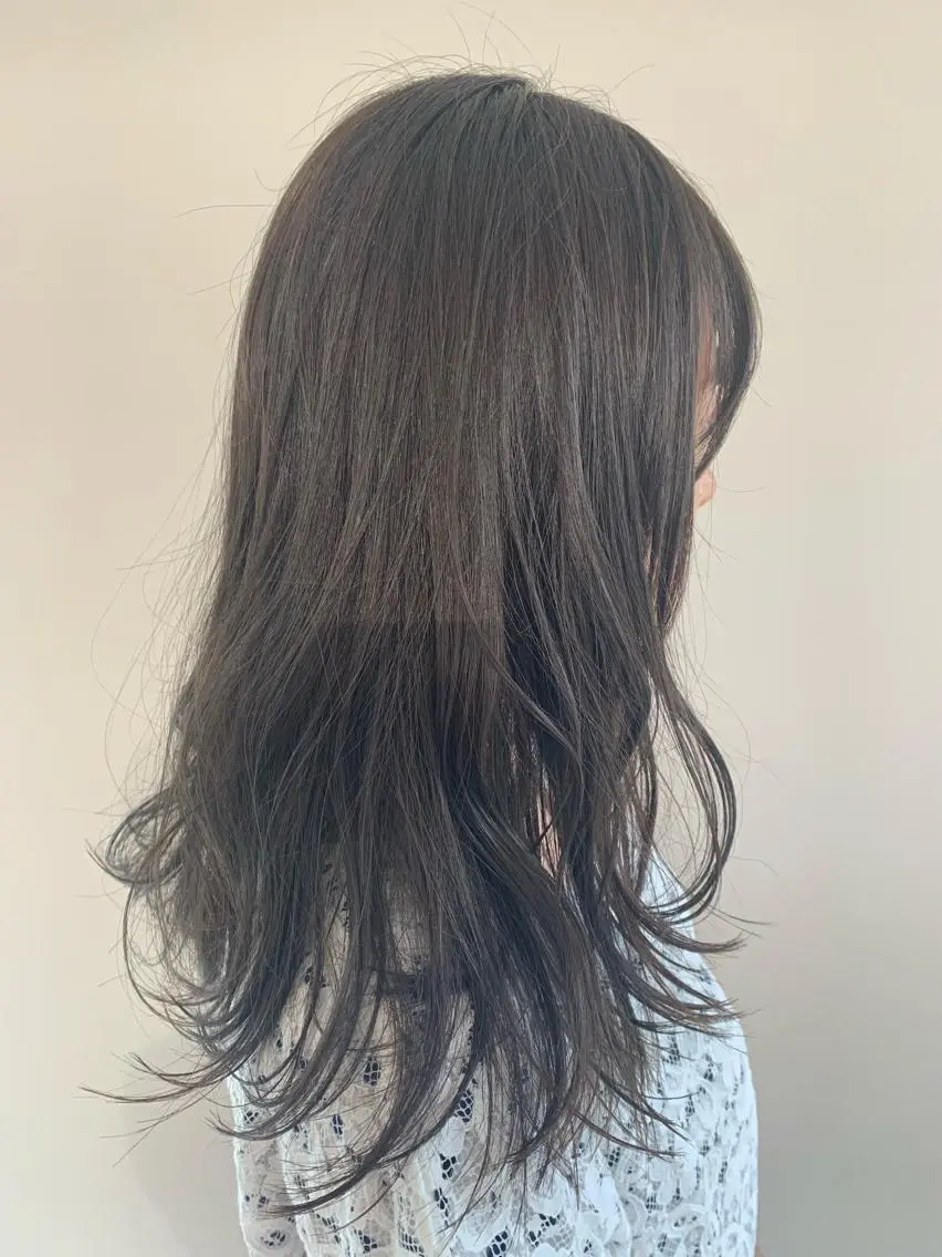 ロング カラー パーマ ヘアアレンジ 加藤 綾華のヘアスタイル