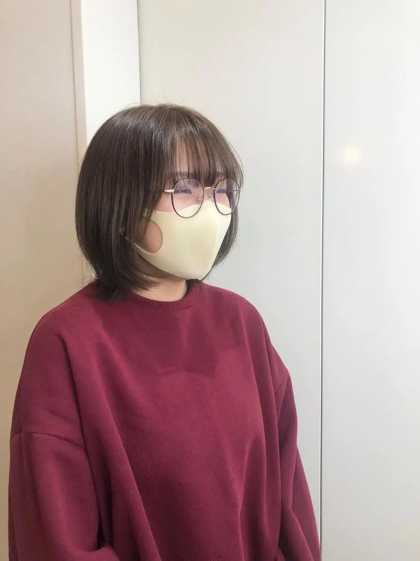 ショート カラー アッシュ アッシュグレー アッシュグレージュ ベージュカラー 透明感カラー ショート/パーマ/ カラー/FUKOのヘアスタイル