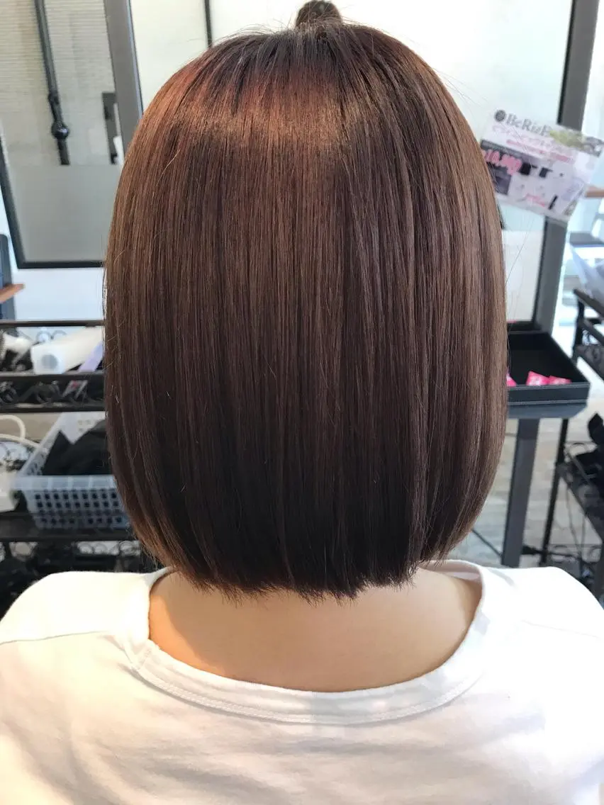 ミディアム カラー ベージュカラー ピンクカラー ピンクベージュ 髪質改善☀️ miho☀️のヘアスタイル