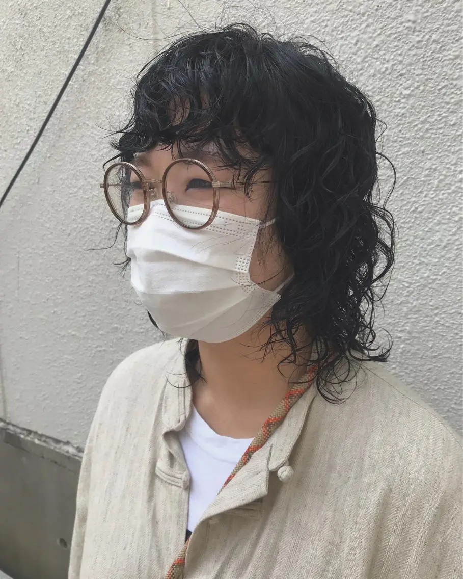セミロング セミロングパーマ カット パーマ トリートメント ayane⭐️ボブ・ ショート・パーマのヘアスタイル