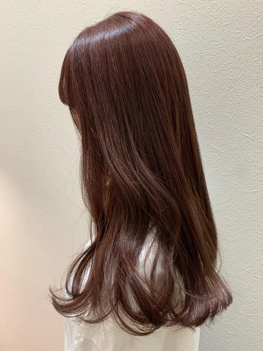ロング カラー ピンクカラー カット ヘアカラー トリートメント hubhair レイヤー/透明感のヘアスタイル