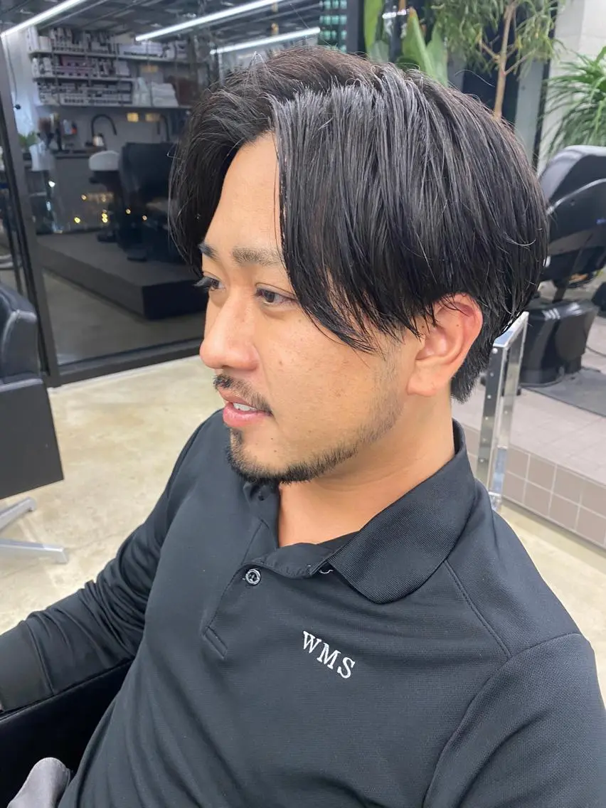 ショート メンズ カット ダブルカラー/ ケアブリーチ/クニトのヘアスタイル