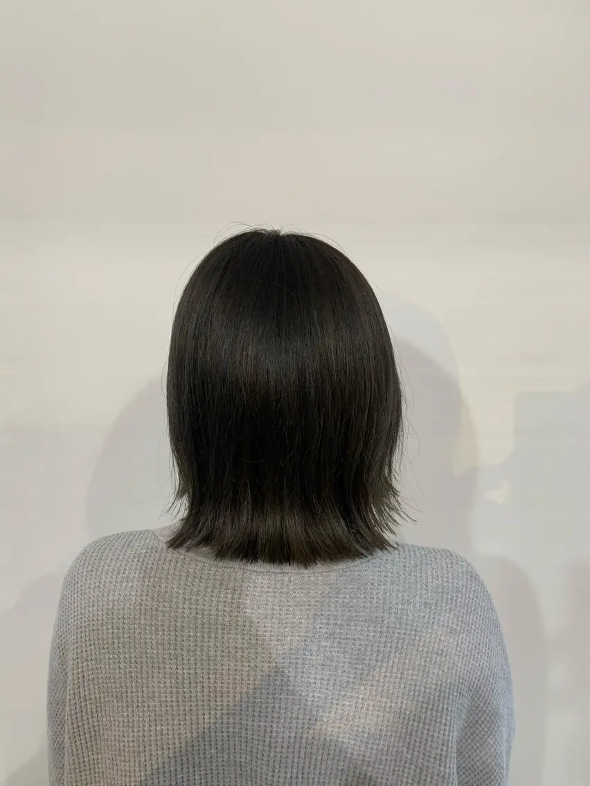 ミディアム カラー パーマ ヘアアレンジ 加藤 綾華のヘアスタイル