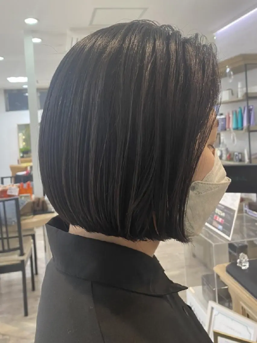 ショート ボブ 髪質改善/白髪ぼかし SHIONのヘアスタイル