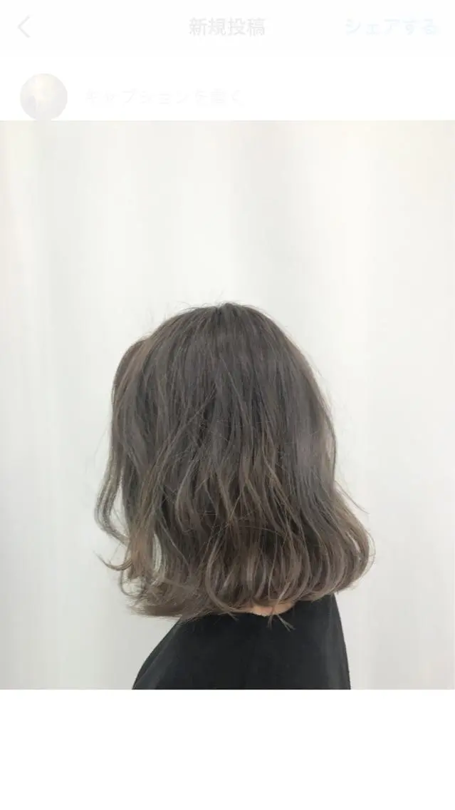 ミディアム カラー midori osawaのヘアスタイル