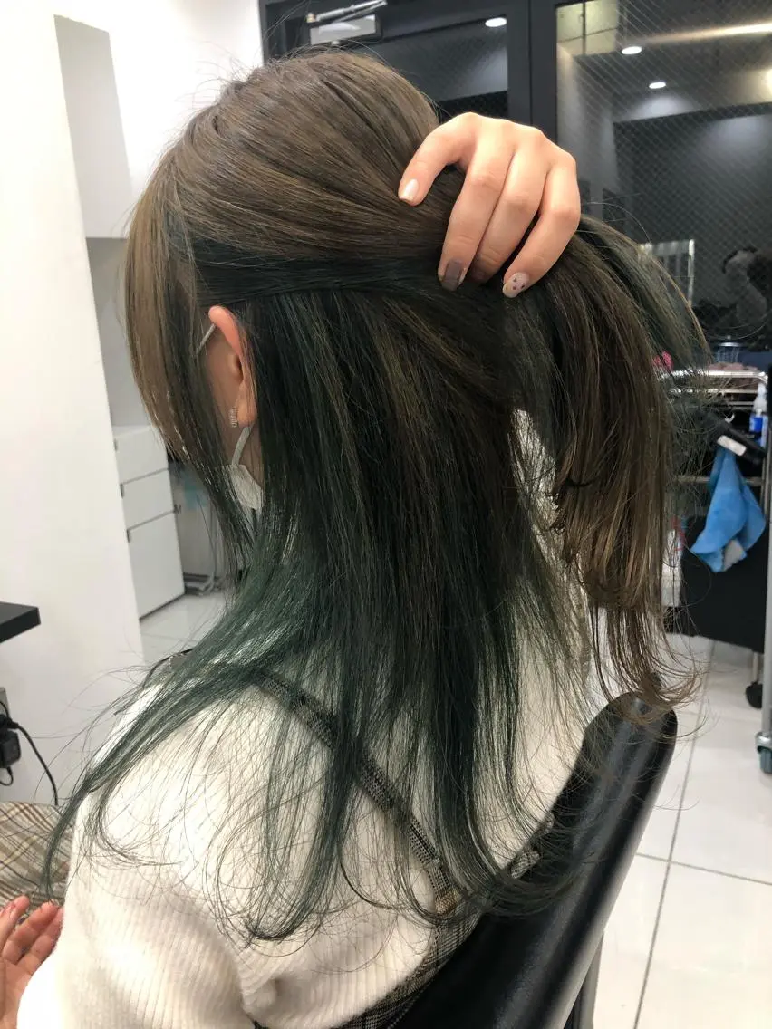 セミロング ヘアカラー 縮毛矯正の達人 ☆ 松本のヘアスタイル