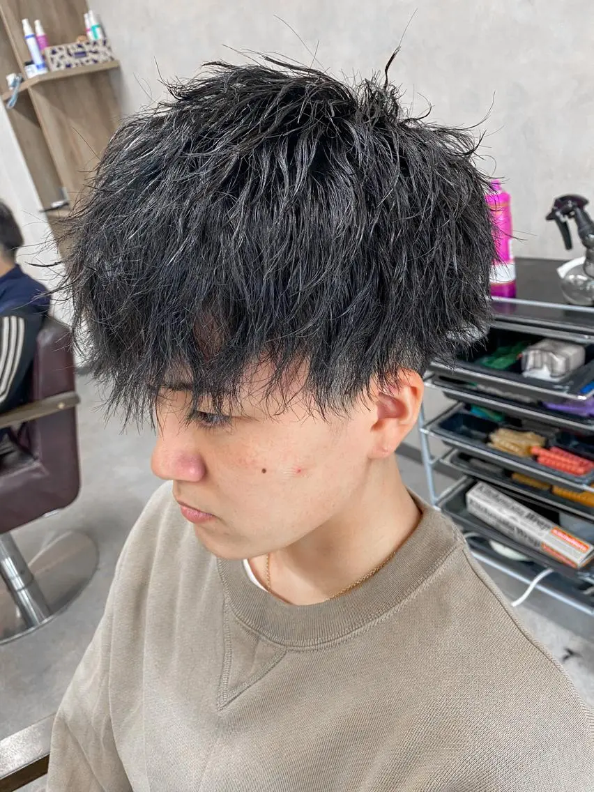 カラー パーマ ヘアアレンジ メンズ カット パーマ 【メンズ専門美容師】 NUMBER.12のヘアスタイル