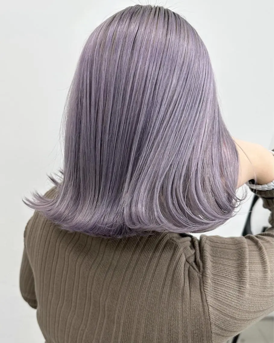 セミロング カラー ブリーチ 佐藤 まいらのヘアスタイル