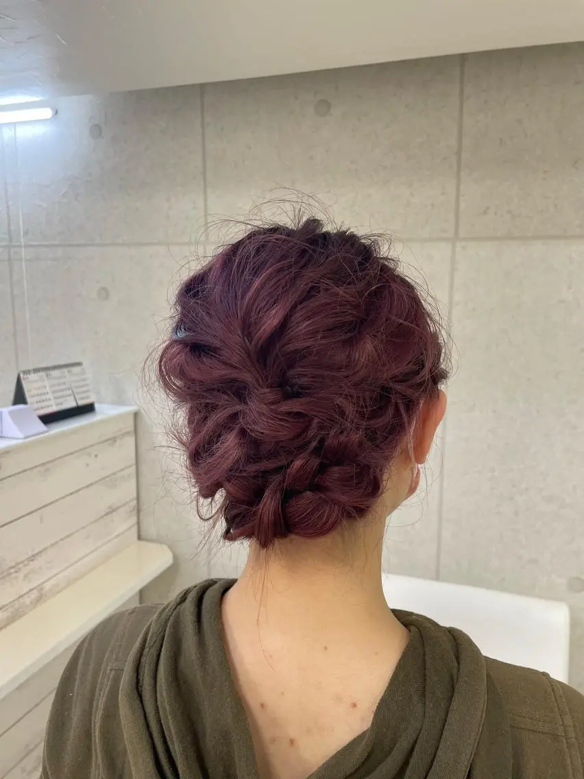 セミロング ヘアアレンジ XANADU上野店 🐼ﾖｺﾊｼのヘアスタイル
