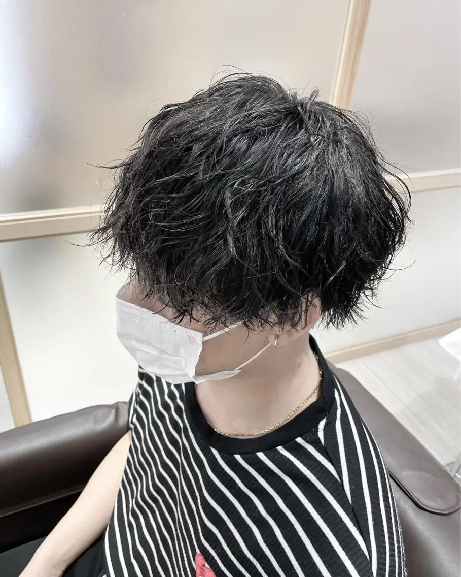 パーマ メンズ カット パーマ 髪質改善/パーマ カラー浅草 山本隼輔のヘアスタイル