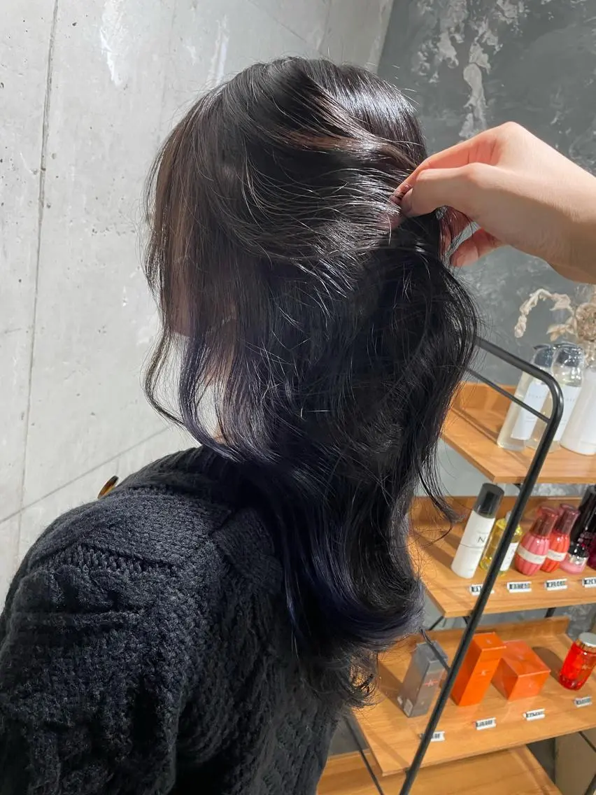 ロング カラー パープルカラー ベージュカラー💖 やすひろのヘアスタイル