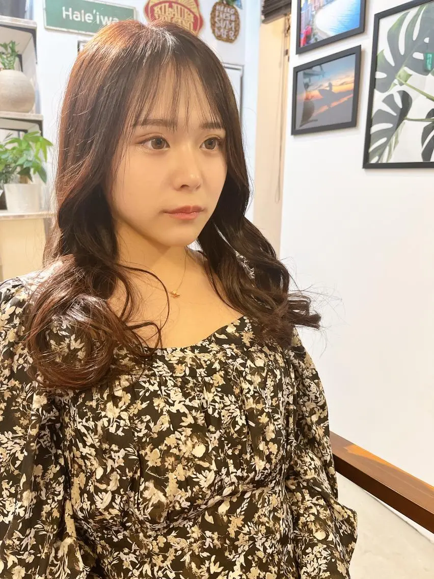 ロング カラー カット ヘアカラー トリートメント 松川  智行のヘアスタイル