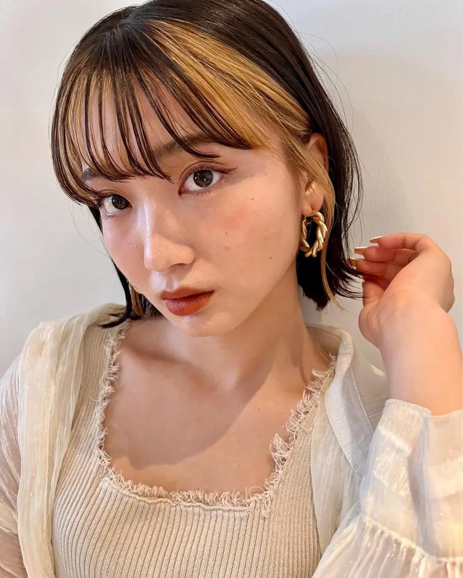 ミディアム 佐藤 由樹のヘアスタイル