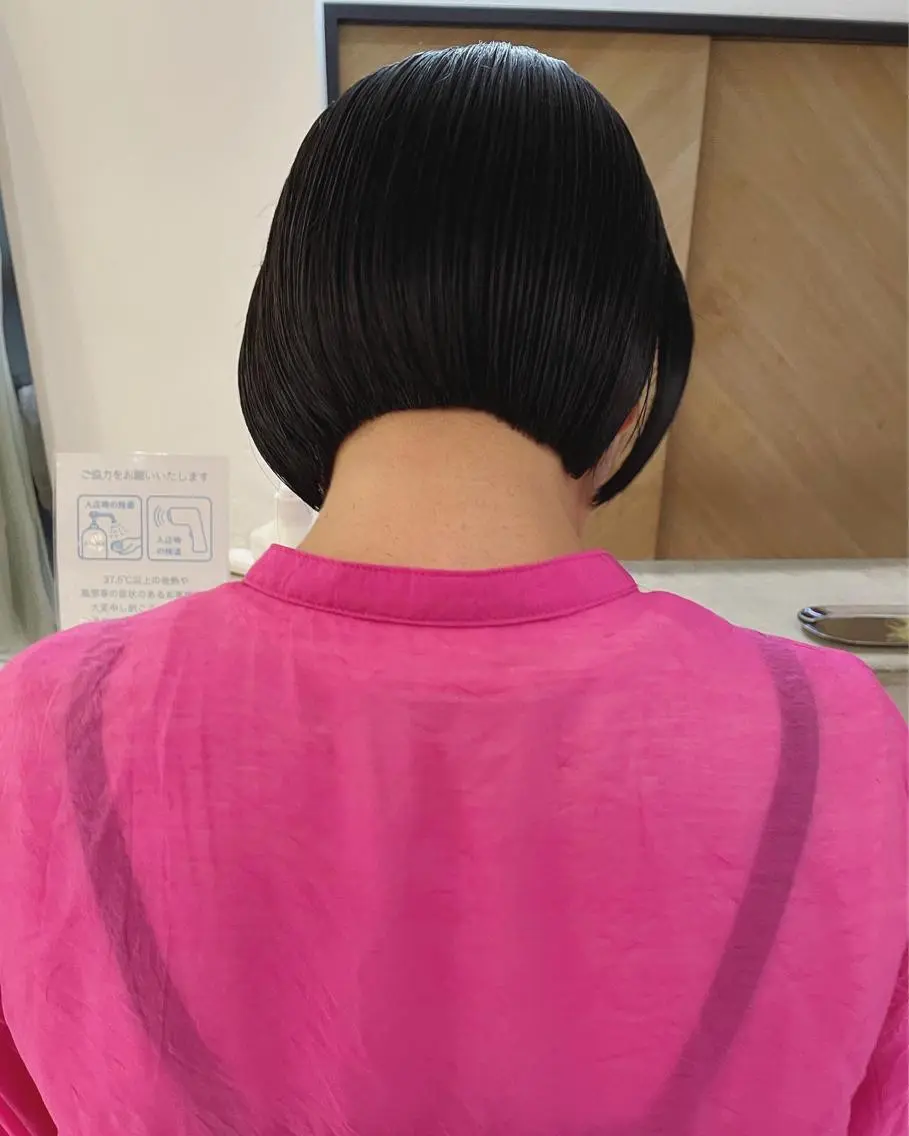 ショート カラー ボブ カット ヘアカラー トリートメント 村上雅人 ナチュラルモードのヘアスタイル