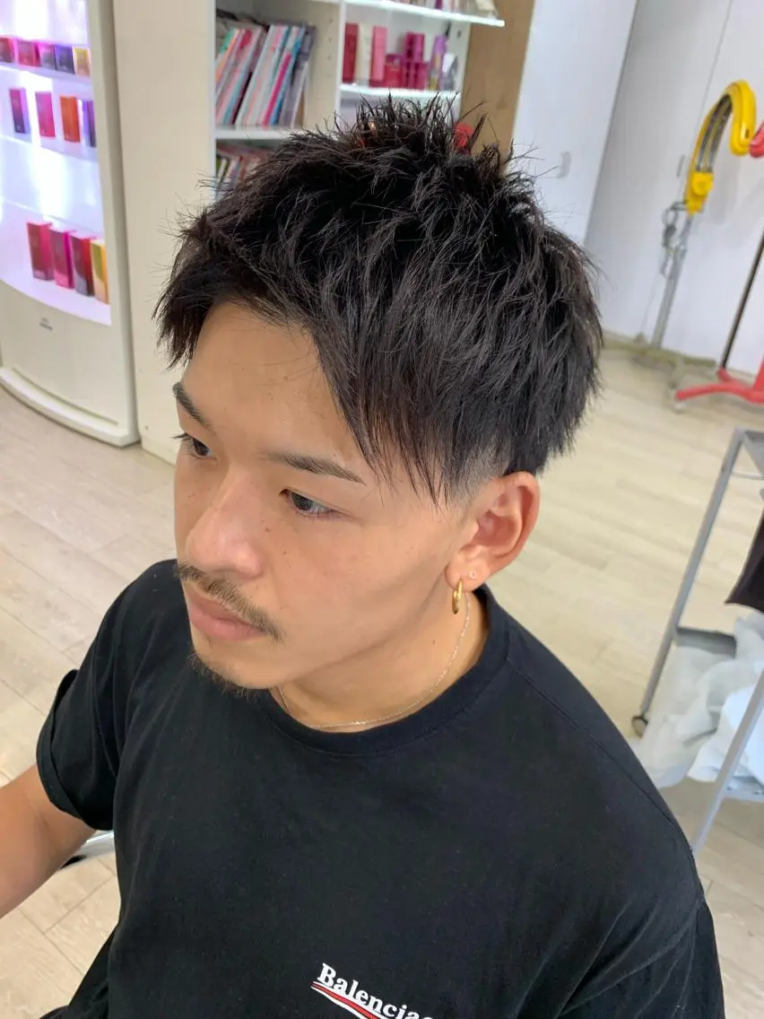 ショート メンズ カット レイヤーカット 西村あきやのヘアスタイル