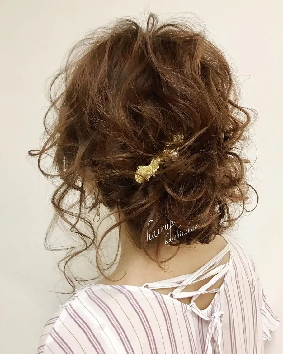 セミロング カラー パーマ ヘアアレンジ ネイル マツエク・マツパ 吉川 宙翔のヘアスタイル