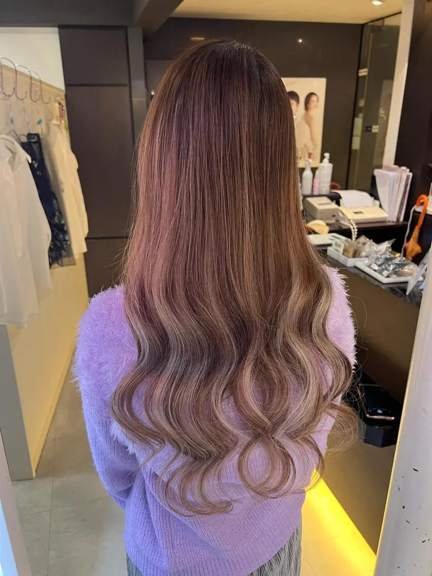 ロング ヘアカラー トリートメント エクステ カラコレなんば店 Maayaのヘアスタイル
