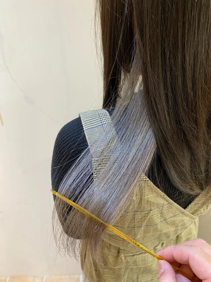 セミロング カット ヘアカラー 大内田 凌馬のヘアスタイル