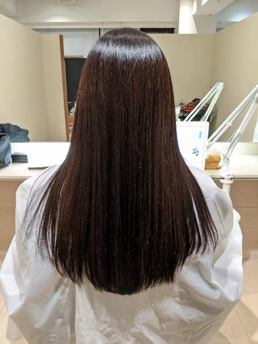 ロング カラー カット 縮毛矯正 トリートメント 【大人艶カラー🌿】 中畑リョウのヘアスタイル