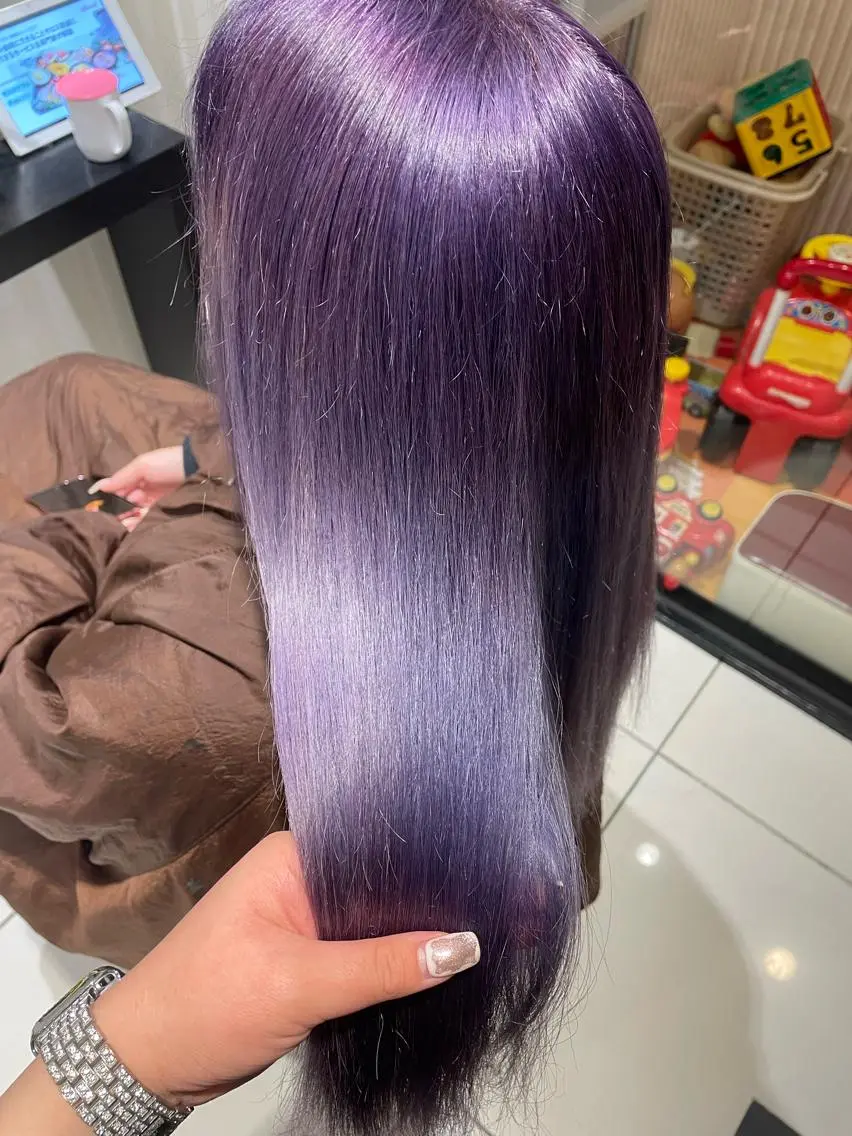 ロング カラー ブリーチ 💞暖色カラー 💞risaのヘアスタイル