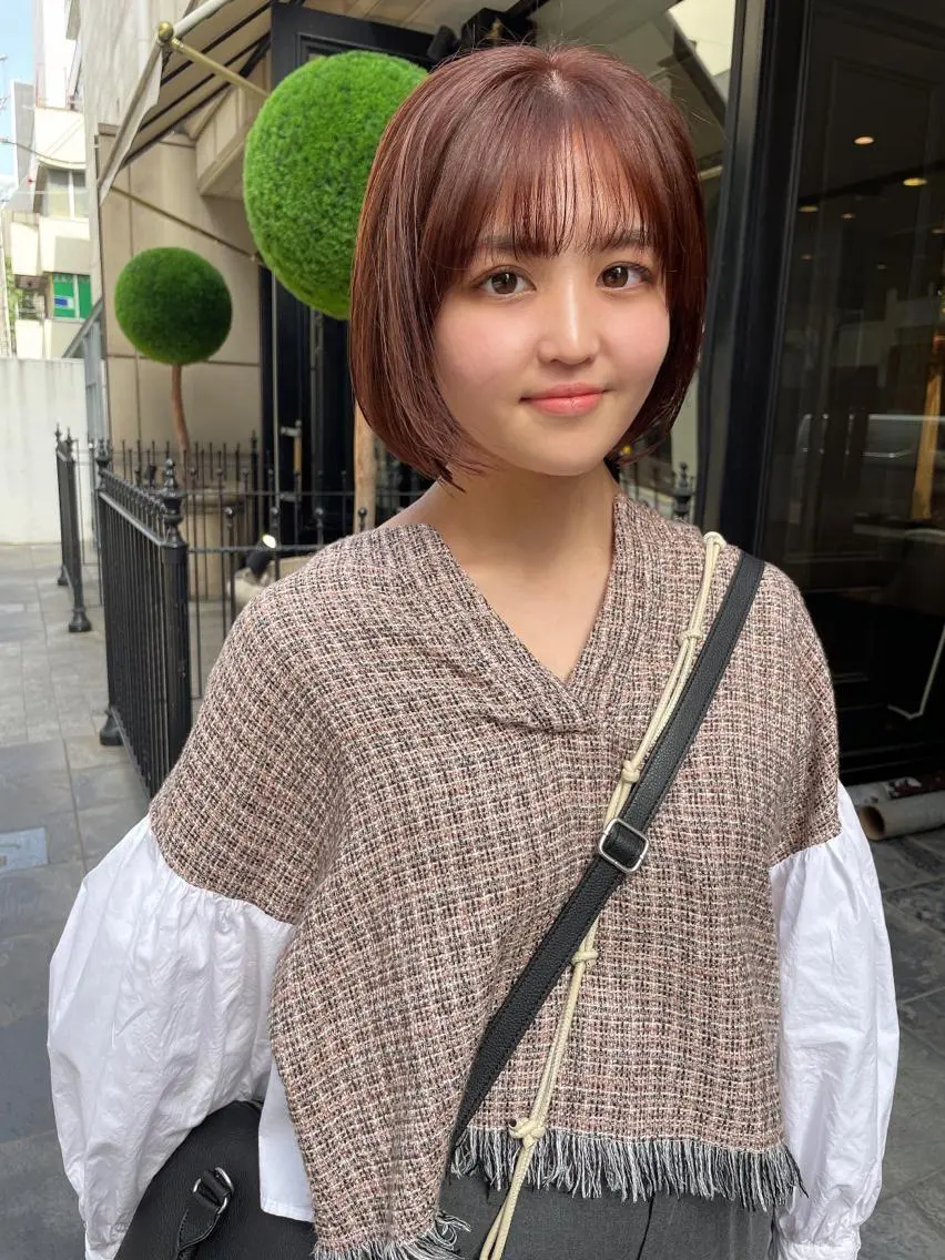 ショート カラー カット ヘアカラー トリートメント 髪質改善will hairdesignのヘアスタイル
