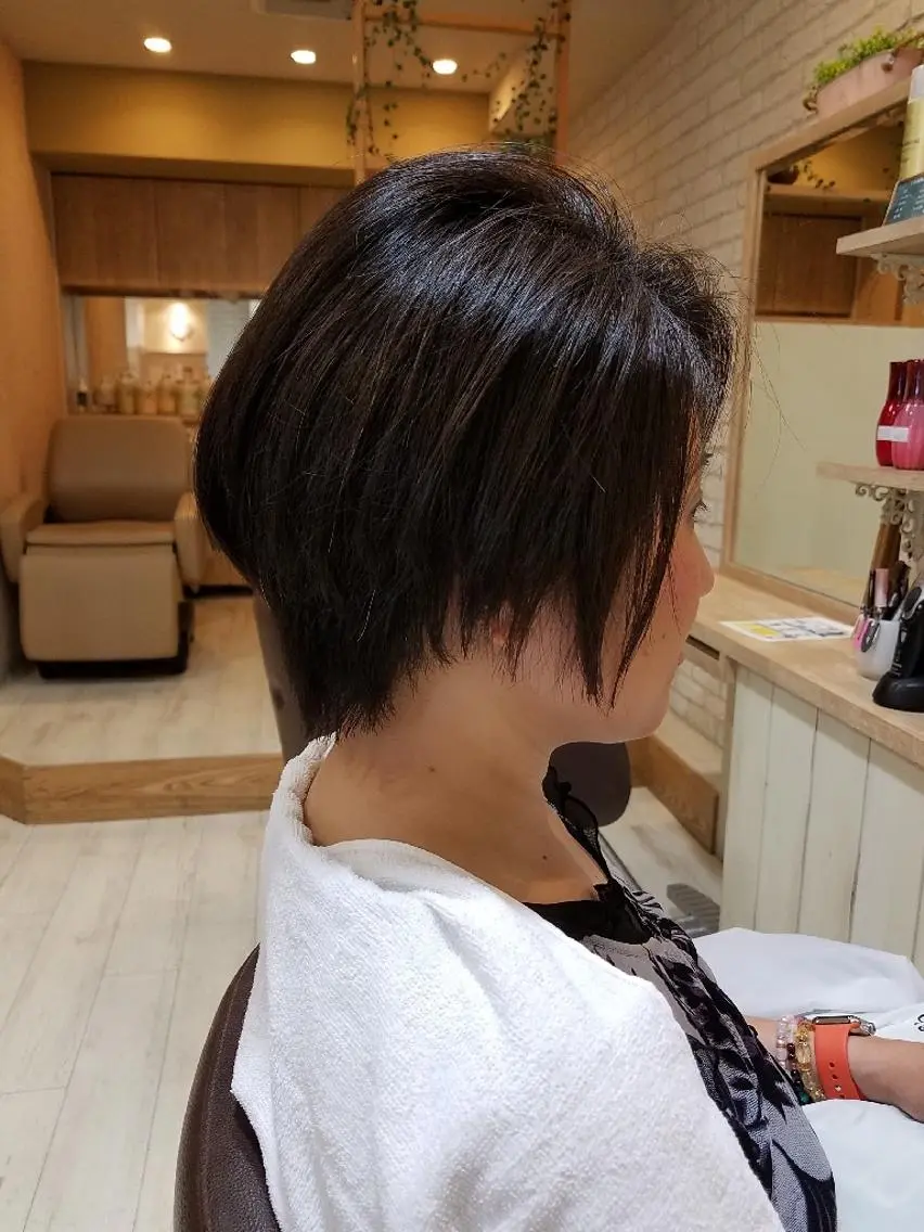 ショート カット トリートメント 川崎 敏智のヘアスタイル