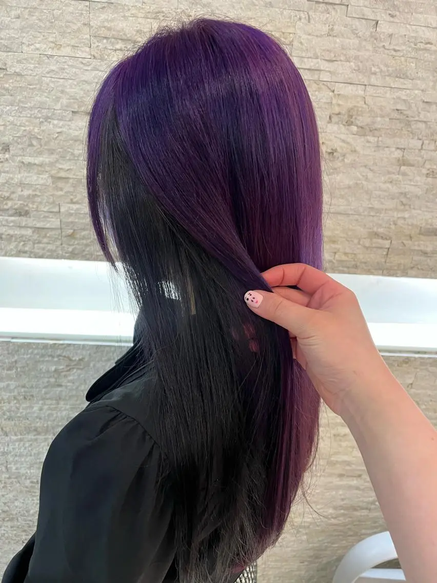 ロング カラー インナーカラー ヘアカラー トリートメント ヘアセット 韓国/インナーカラー 🍑YUI🍑のヘアスタイル