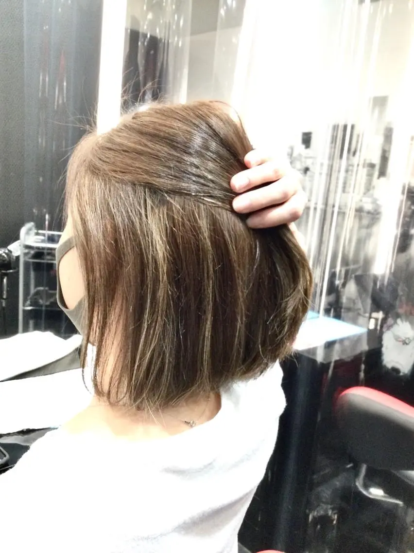 ミディアム カラー Annon プライベートサロンのヘアスタイル