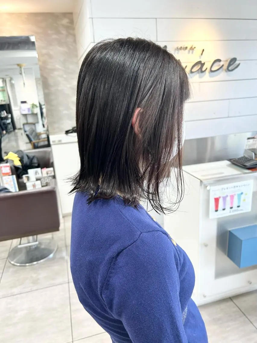 ミディアム ヘアカラー レイヤー/艶髪カラー 森本くるみのヘアスタイル