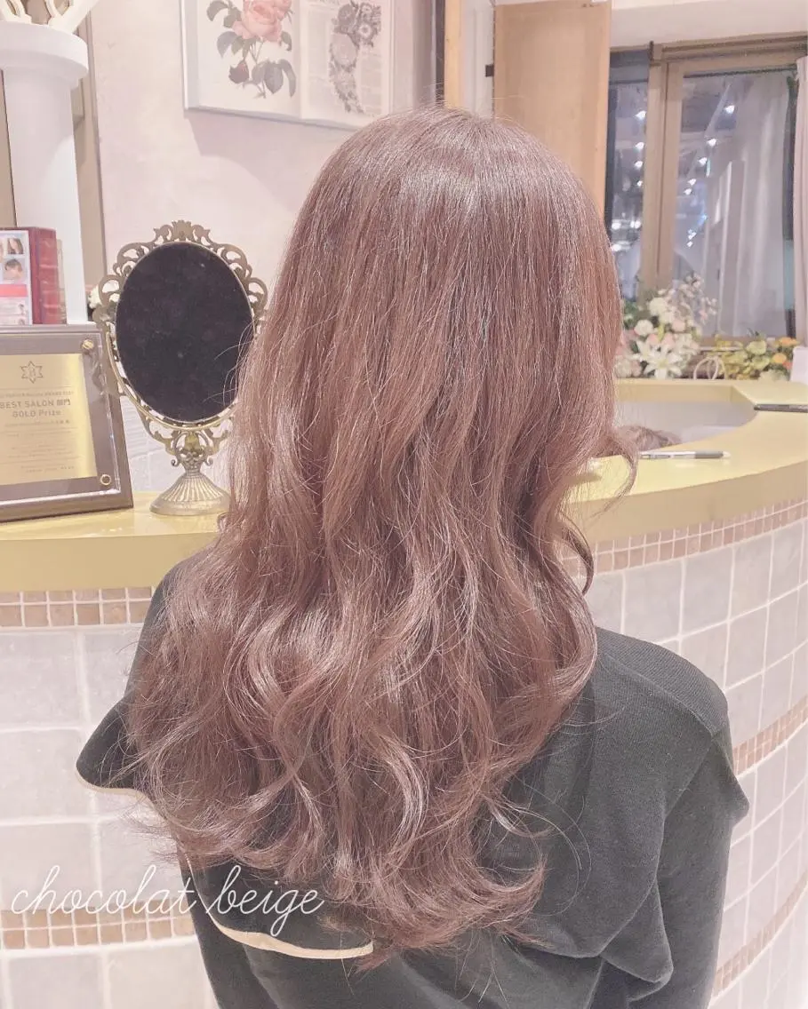 セミロング 韓国風ヘア✻透明感 カラー✻yukaのヘアスタイル