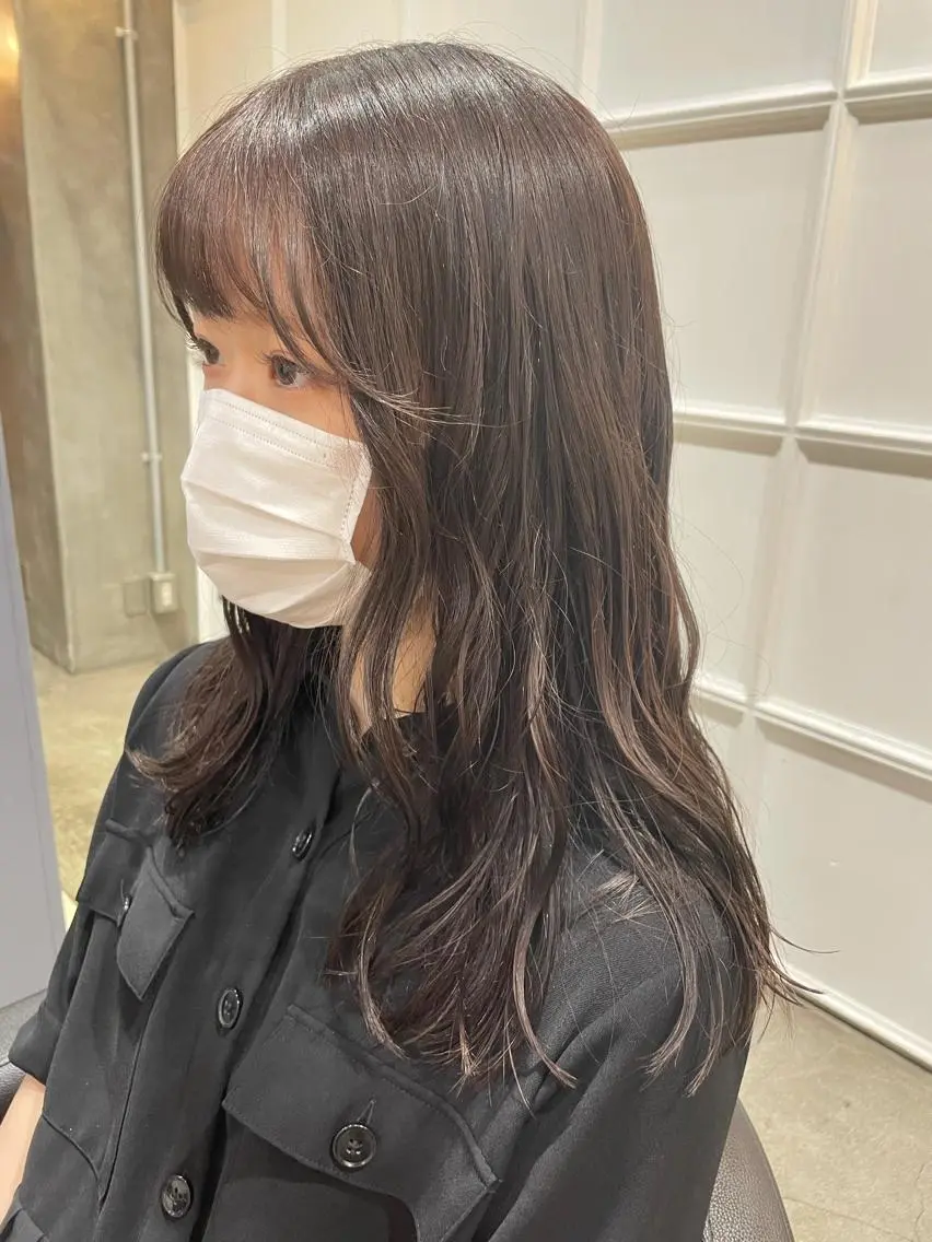 ロング カラー ヘアアレンジ ハイトーンカラー 髪質改善カラー&TR 縮毛矯正/弱酸性矯正のヘアスタイル