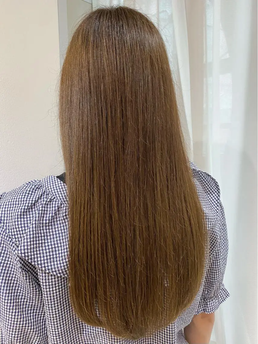 ロング カラー カット 縮毛矯正 トリートメント IVY villa Suzu.のヘアスタイル