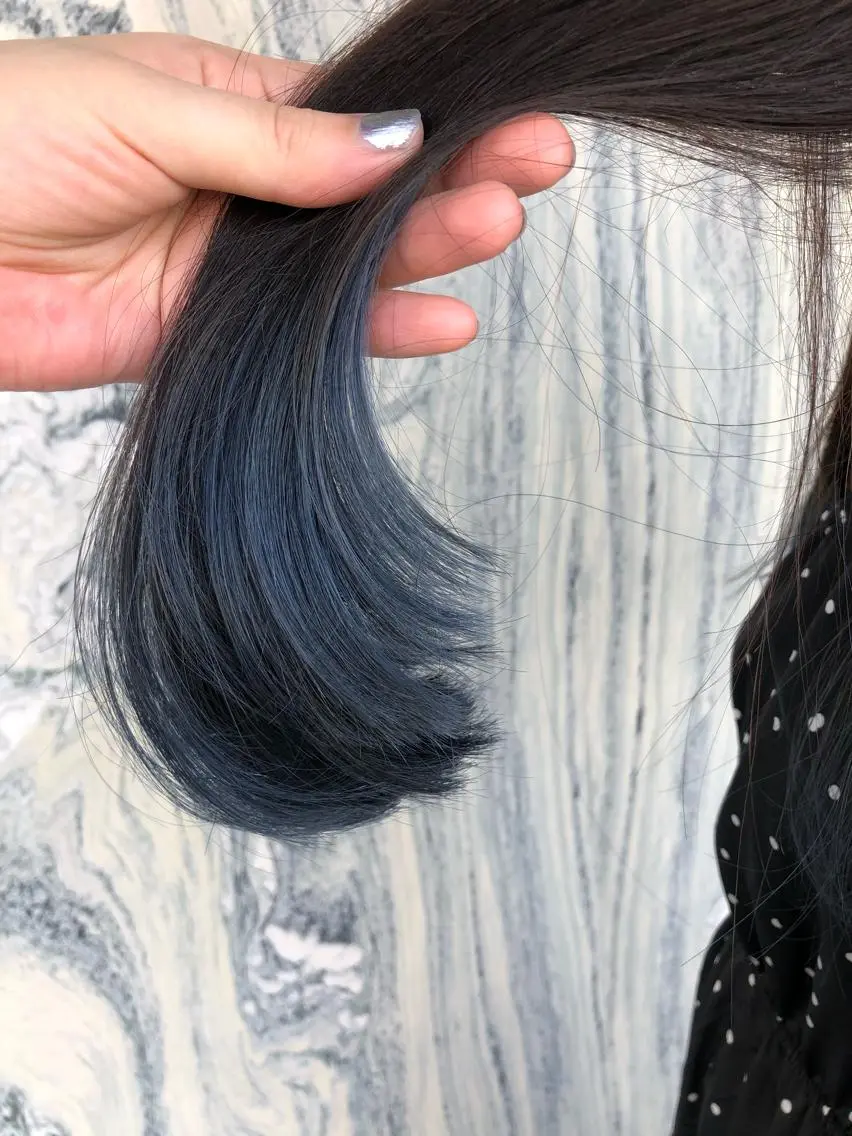 ロング カラー カット ヘアカラー 藤井 さと実のヘアスタイル