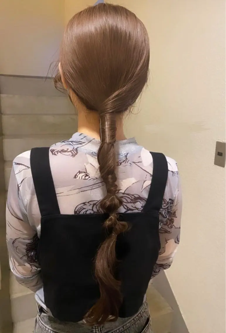 ヘアアレンジ 簡単アレンジ SIKI yuuna レイヤーカット🪽のヘアスタイル