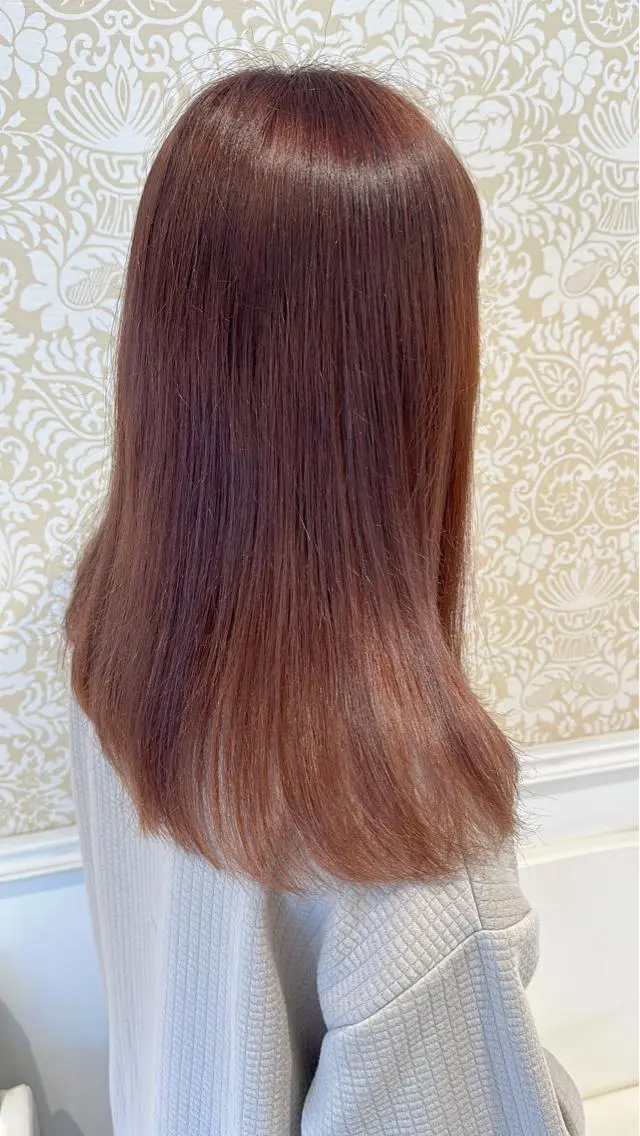 セミロング カラー 髪質改善カラー💎 オオネヨシナリのヘアスタイル