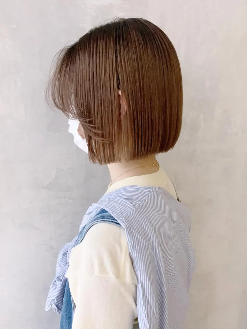ショート カラー ヘアアレンジ パーマ ボブ ITbyALBUM 藤沢店のヘアスタイル