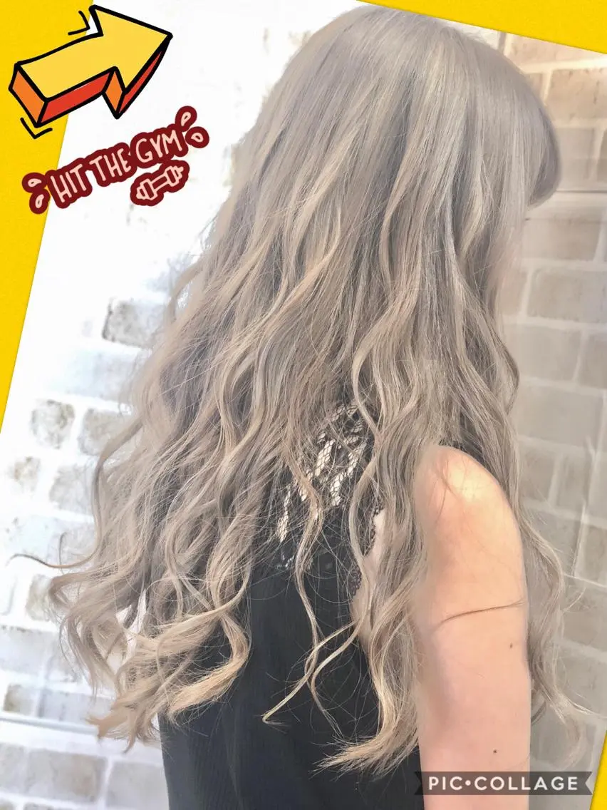 ロング カラー アッシュ ベージュカラー 透明感カラー イルミナカラー 永島 桜のヘアスタイル
