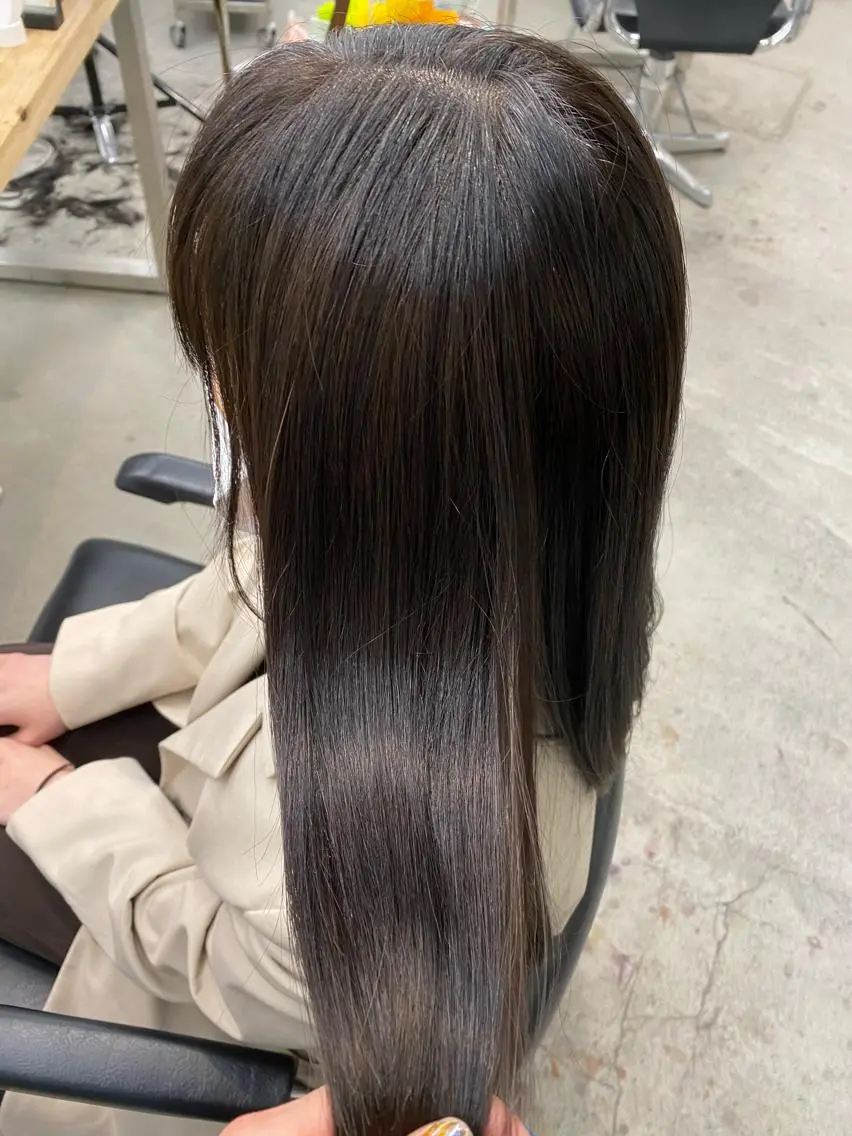 ミディアム カラー ✨艶髪✨ 奈須晴香のヘアスタイル
