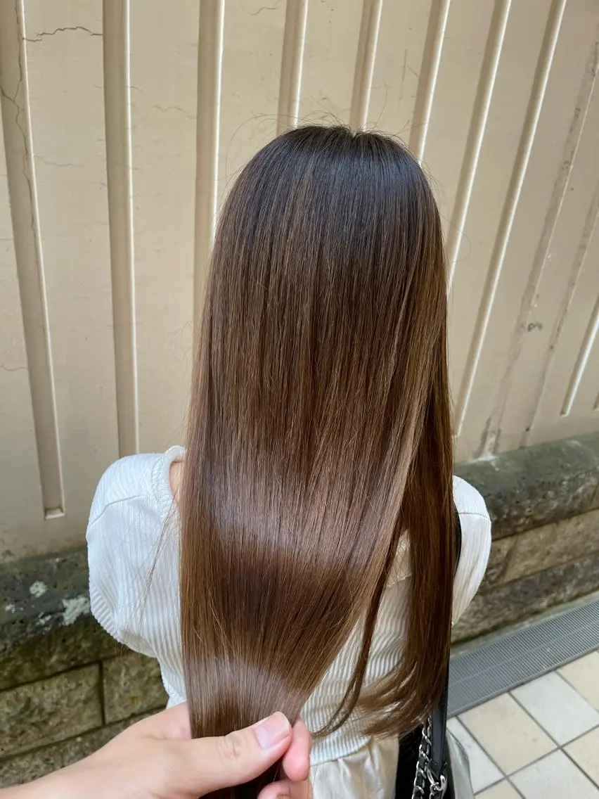 ロング 髪質改善 縮毛矯正 antica YOSHIのヘアスタイル
