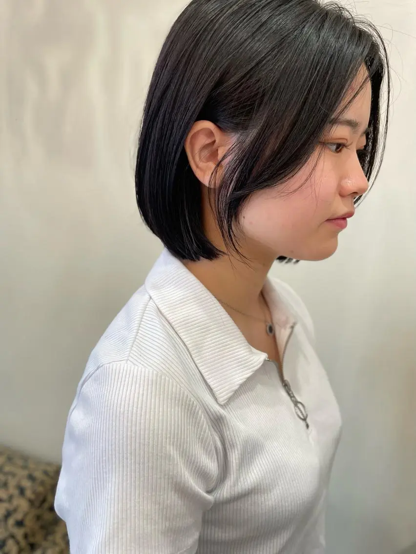 ミディアム カット 安藤 明日翔のヘアスタイル