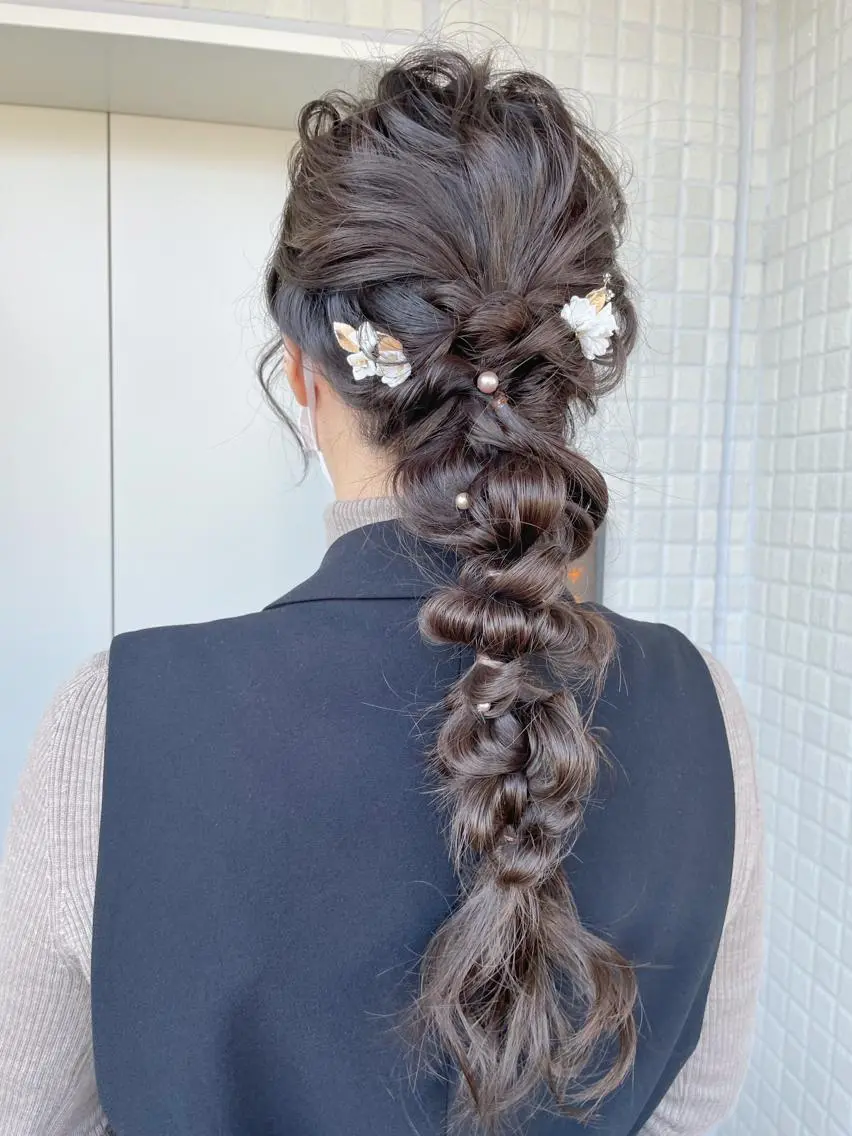 ロング ヘアアレンジ ロング 大平 美沙のヘアスタイル