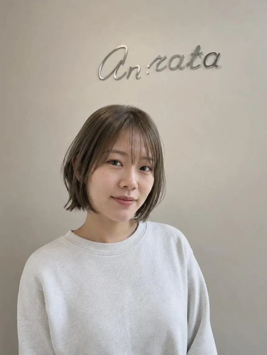 ショート カット ヘアカラー トリートメント an・rata/ プチプラ/和歌山市駅のヘアスタイル