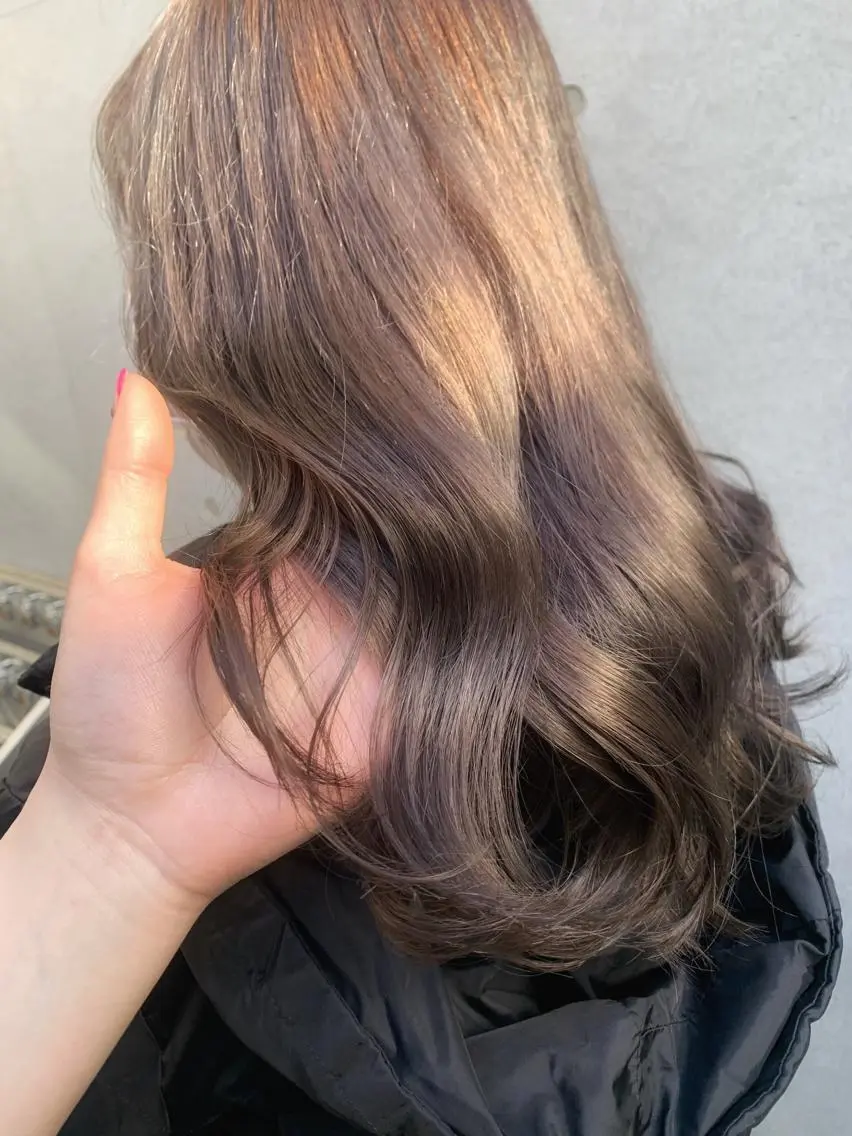 セミロング カラー ヘアアレンジ 🍒暖色✖️レイヤー /Haruna🍒のヘアスタイル